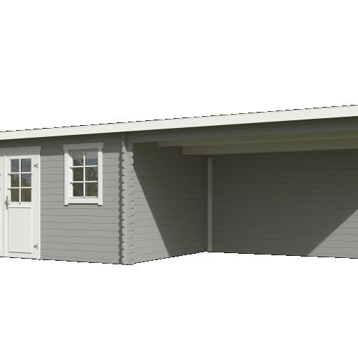 Tuinhuis Aida 760x275 cm Platinumgrey-Wit – Perfect voor uw tuin