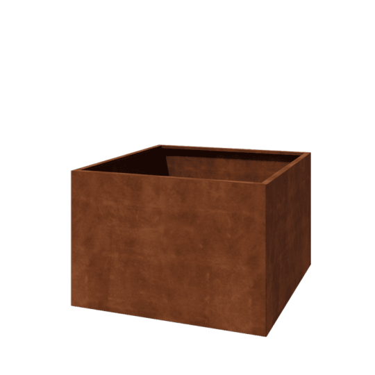 Cortenstaal plantenbak - Vierkant - 120 x 120 x 80 cm - Zonder bodemplaat