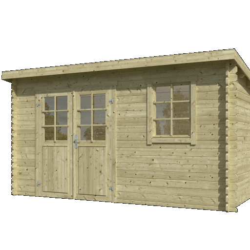 Tuinhuis Amira 380x175 Olijfgroen Geïmpregneerd – Noord-Europees Vuren