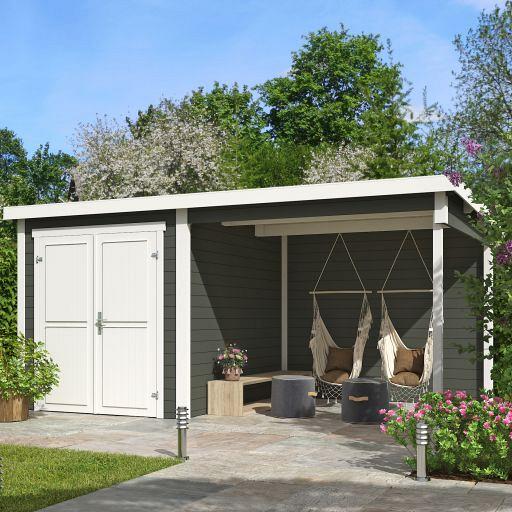 Tuinhuis Finn 450x250 cm Greengrey van Noord-Europees Vuren