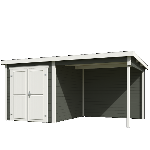 Tuinhuis Finn 450x250 cm Greengrey van Noord-Europees Vuren