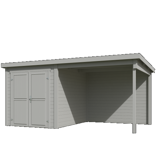 Tuinhuis Finn 450x250 cm Platinumgrey van Noord-Europees Vuren