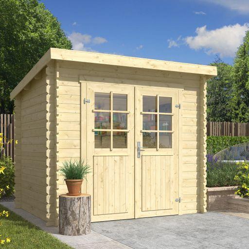 Tuinhuis Indi 230x175 cm van Noord-Europees Vuren onbehandeld