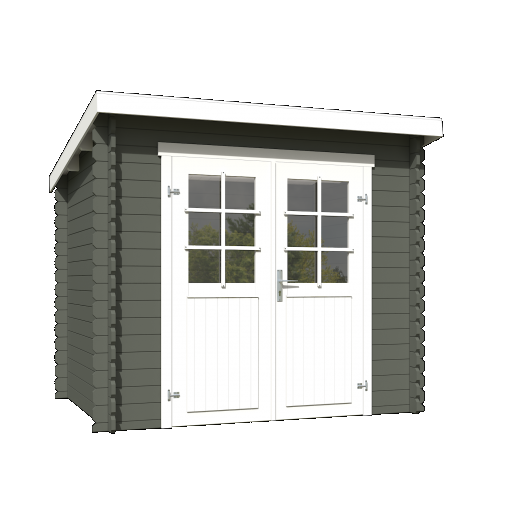 Tuinhuis Indi 230x175 cm Greengrey-Wit van Noord-Europees Vuren