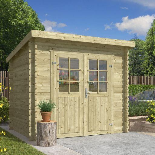 Tuinhuis Indi 230x175 cm Olijfgroen Geïmpregneerd van Noord-Europees Vuren