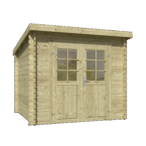 Tuinhuis Indi 230x230 cm Olijfgroen Geïmpregneerd van Noord-Europees Vuren