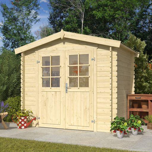 Tuinhuis Ingo 230x175 cm Carbongrey-Wit van Noord-Europees Vuren