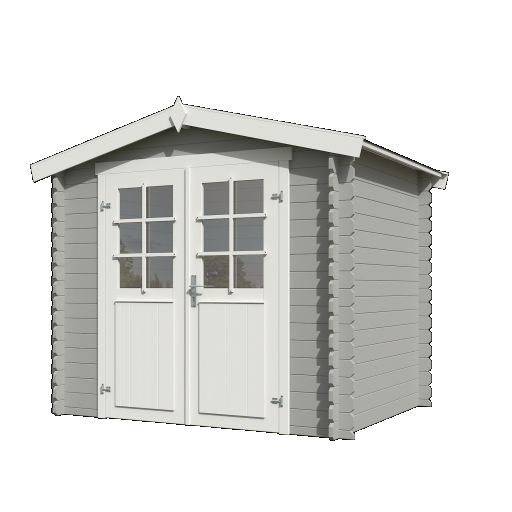 Tuinhuis Ingo 230x175 cm Platinumgrey-Wit van Noord-Europees Vuren