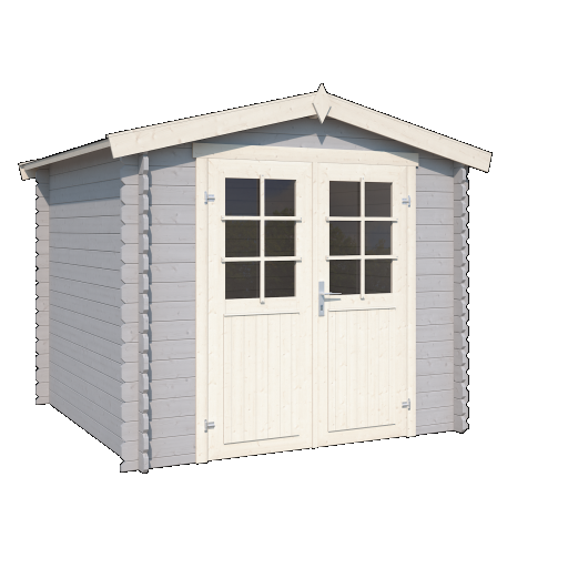 Tuinhuis Ingo 230x230 cm Platinumgrey-Wit van Noord-Europees Vuren