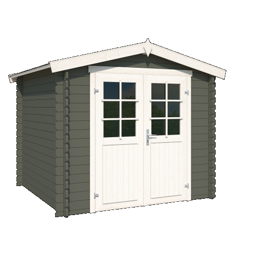 Tuinhuis Ingo 230x230 cm Greengrey-Wit van Noord-Europees Vuren