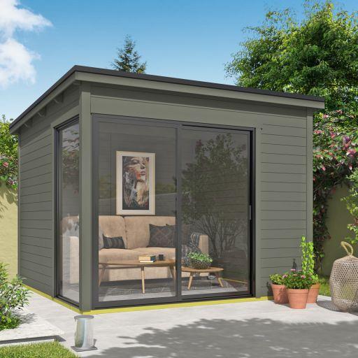 Tuinhuis Julia 295x295 cm Greengrey van Noord-Europees Vuren