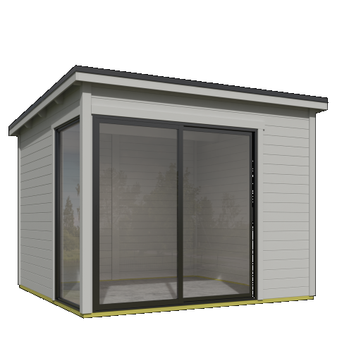 Tuinhuis Julia 295x295 cm Platinumgrey van Noord-Europees Vuren