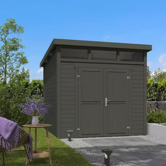 Tuinhuis Kibo 3 250x250cm Greengrey van Noord-Europees Vuren