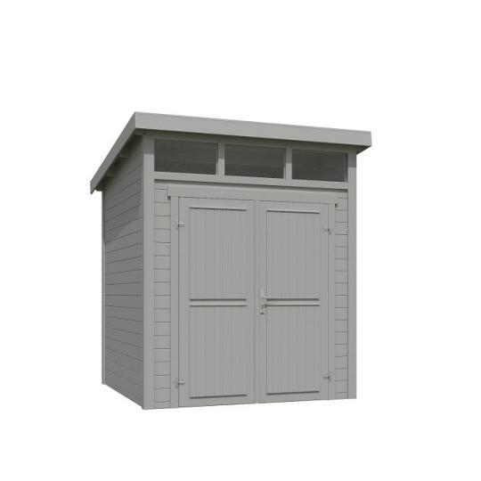 Tuinhuis Kibo 1 200x200 Platinumgrey-Wit