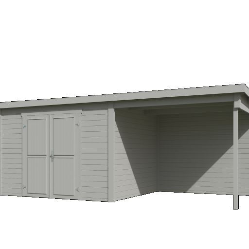 Tuinhuis Kjeld 550x250 cm Platinumgrey noordeuropees vuren