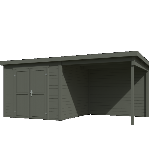 Tuinhuis Lars 500x250 cm Greengrey noordeuropees vuren