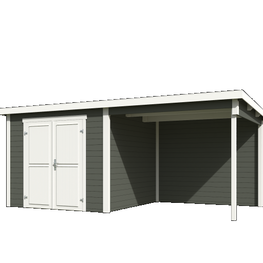 Tuinhuis Lars 500x250 cm Greengrey-wit noordeuropees vuren