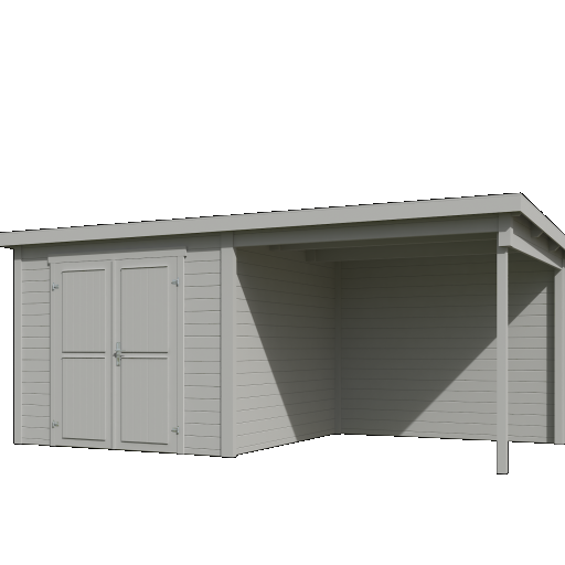 Tuinhuis Lars 500x250 cm Platinumgrey noordeuropees vuren