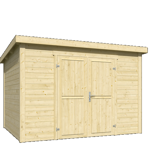 Tuinhuis Lotta 300x250 cm onbehandeld noordeuropees vuren