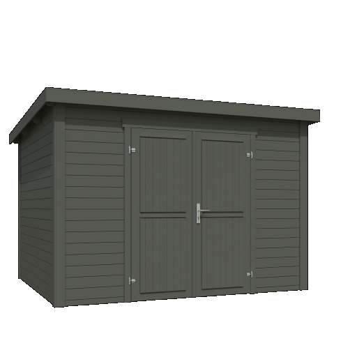 Tuinhuis Lotta 300x250 cm Greengrey noordeuropees vuren