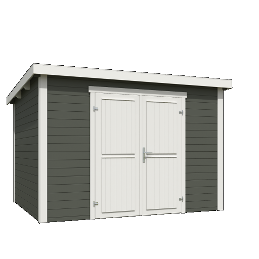Tuinhuis Lotta 300x250 cm Greengrey-wit noordeuropees vuren