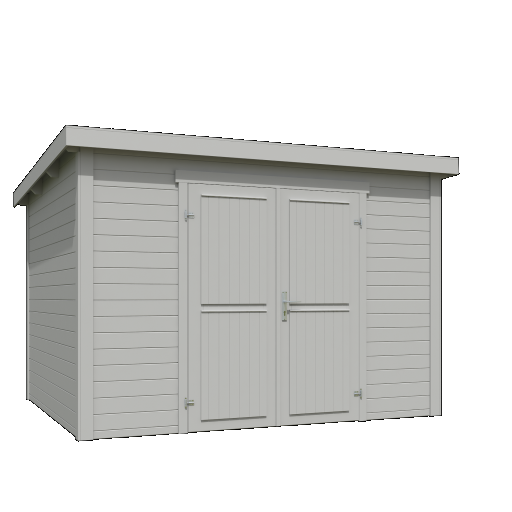 Tuinhuis Lotta 300x250 cm Platinumgrey noordeuropees vuren