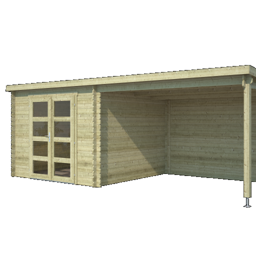 Tuinhuis Manuel 600x275 cm Olijfgroen Geïmpregneerd noordeuropees vuren