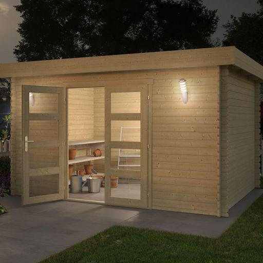 Tuinhuis Mikkel 380x275 cm onbehandeld noordeuropees vuren