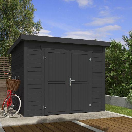 Tuinhuis Mila 250x200 cm Carbongrey noordeuropees vuren