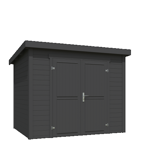 Tuinhuis Mila 250x200 cm Carbongrey noordeuropees vuren