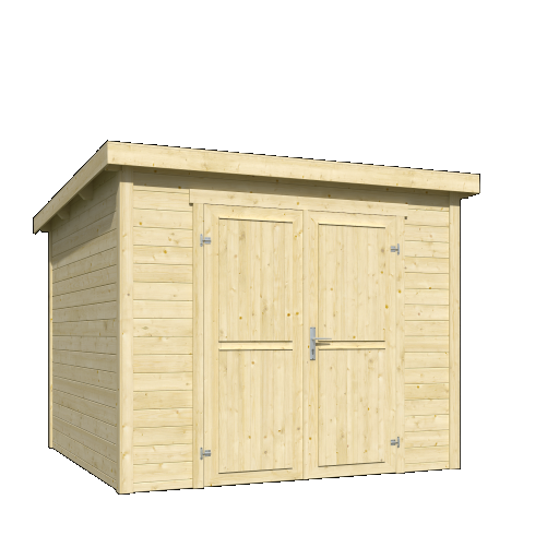 Tuinhuis Mila 250x250 cm onbehandeld noordeuropees vuren