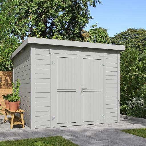 Tuinhuis Mila 250x250 cm Platinumgrey noordeuropees vuren