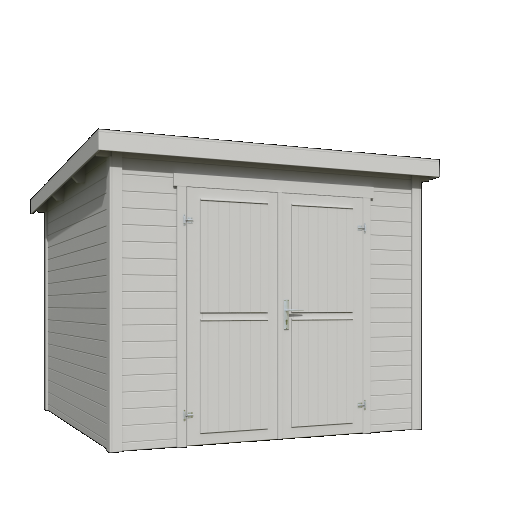 Tuinhuis Mila 250x250 cm Platinumgrey noordeuropees vuren