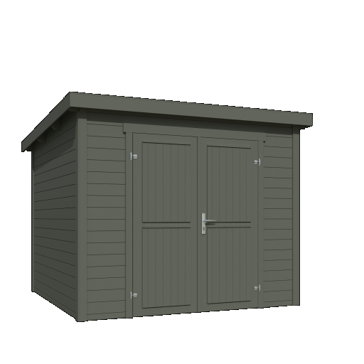 Tuinhuis Mila 250x250 cm Greengrey noordeuropees vuren