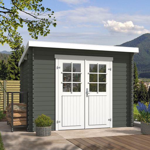 Tuinhuis Nadia 275x175 cm Greengrey-Wit noordeuropees vuren