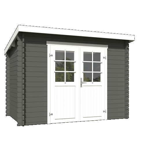 Tuinhuis Nadia 275x175 cm Greengrey-Wit noordeuropees vuren