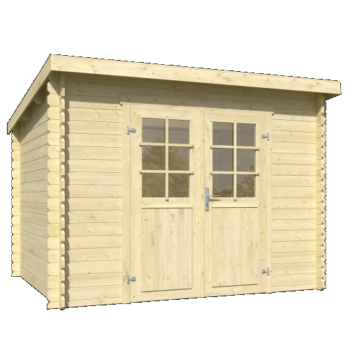 Tuinhuis Mila 275x230 cm onbehandeld noordeuropees vuren