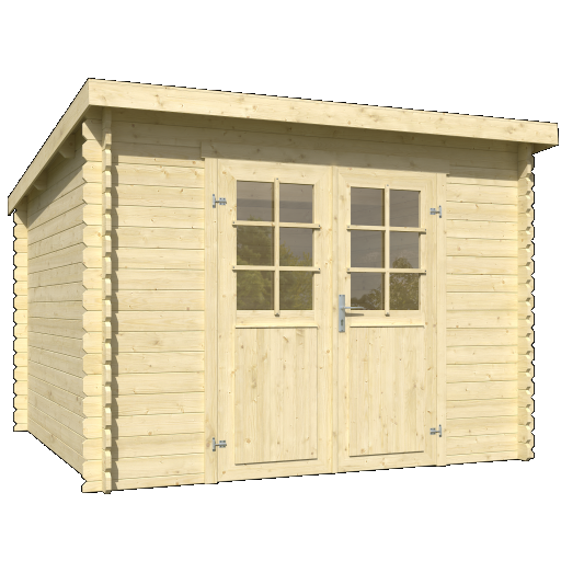 Tuinhuis Nadia 275x275 cm onbehandeld noordeuropees vuren