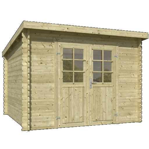 Tuinhuis Nadia 275x275 cm Olijfgroen Geïmpregneerd noordeuropees vuren