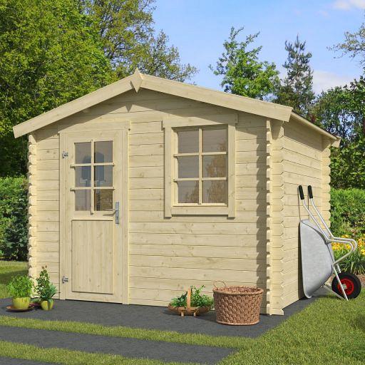 Tuinhuis Nina 275x230 cm onbehandeld noordeuropees vuren