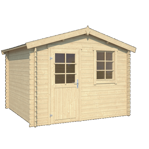 Tuinhuis Nina 275x275 cm onbehandeld noordeuropees vuren