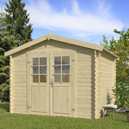 Tuinhuis Norah 275x230 cm onbehandeld noordeuropees vuren