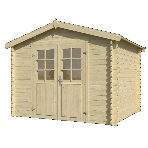 Tuinhuis Norah 275x230 cm onbehandeld noordeuropees vuren