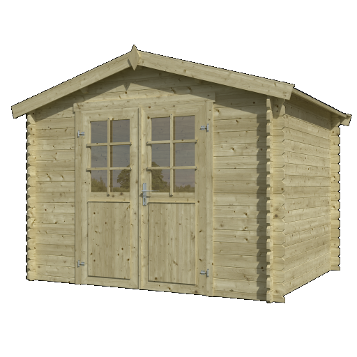 Tuinhuis Norah 275x230 cm Olijfgroen Geïmpregneerd noordeuropees vuren