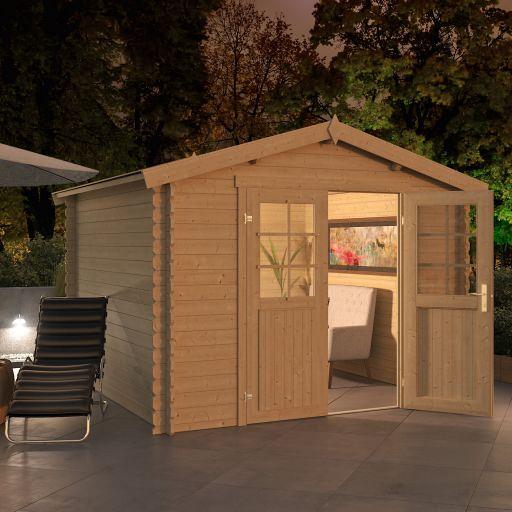 Tuinhuis Norah 275x275 cm onbehandeld noordeuropees vuren