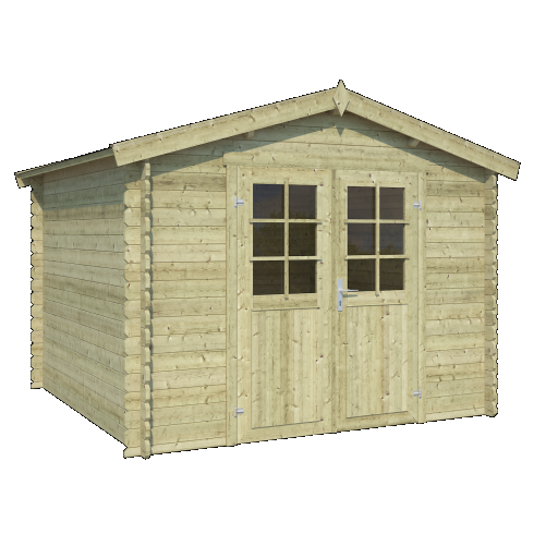 Tuinhuis Norah 275x275 cm Olijfgroen Geïmpregneerd noordeuropees vuren