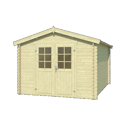 Tuinhuis Norah 275x380 cm onbehandeld noordeuropees vuren