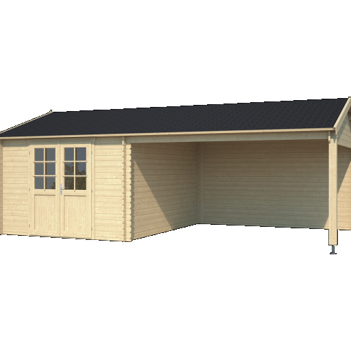 Tuinhuis Octavio 681x380 cm onbehandeld noordeuropees vuren