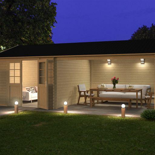 Tuinhuis Octavio 681x380 cm onbehandeld noordeuropees vuren