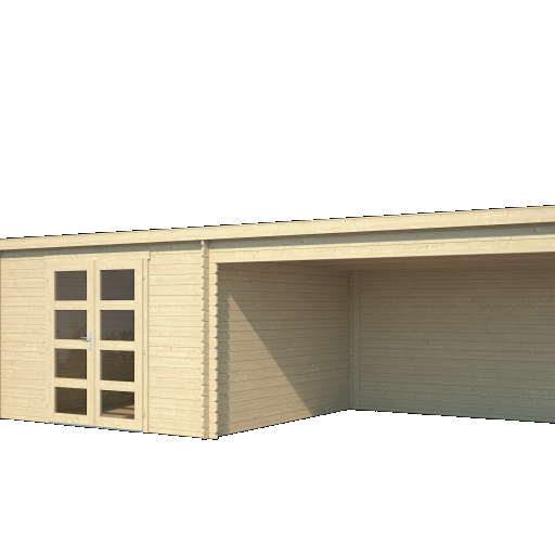 Tuinhuis Olenka 710x330 cm onbehandeld noordeuropees vuren